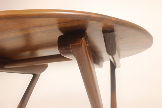 Handcrafted Sleek & Ergonomic Teak wood Folding Coffee Table compact for any space