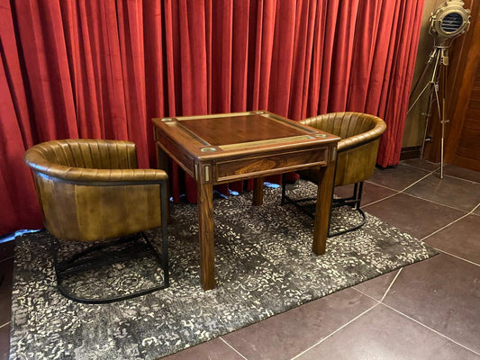 Bespoke Teakwood Chess/Event Table: A Masterpiece for Game Enthusiasts