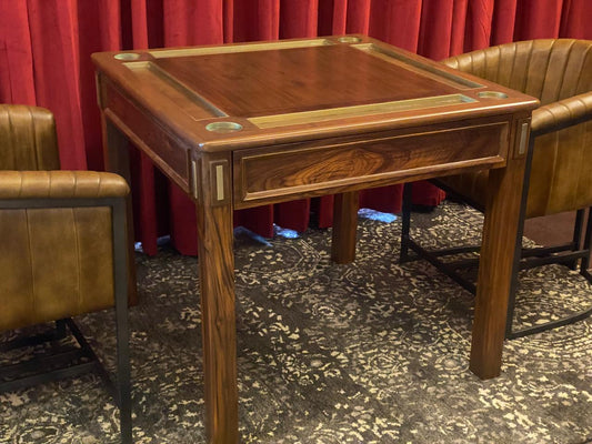 Bespoke Teakwood Chess/Event Table: A Masterpiece for Game Enthusiasts