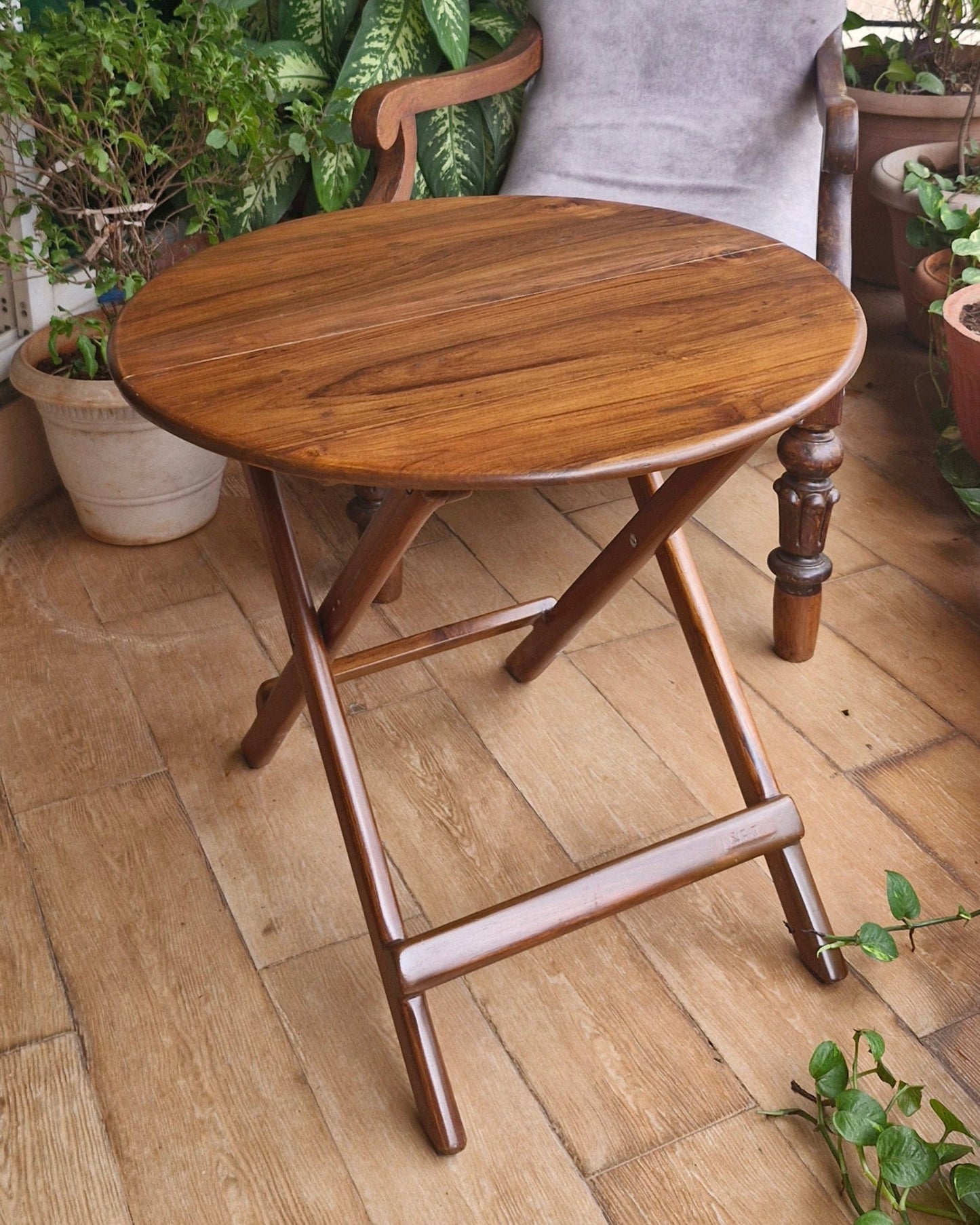 Teakwood Folding Table - Itara