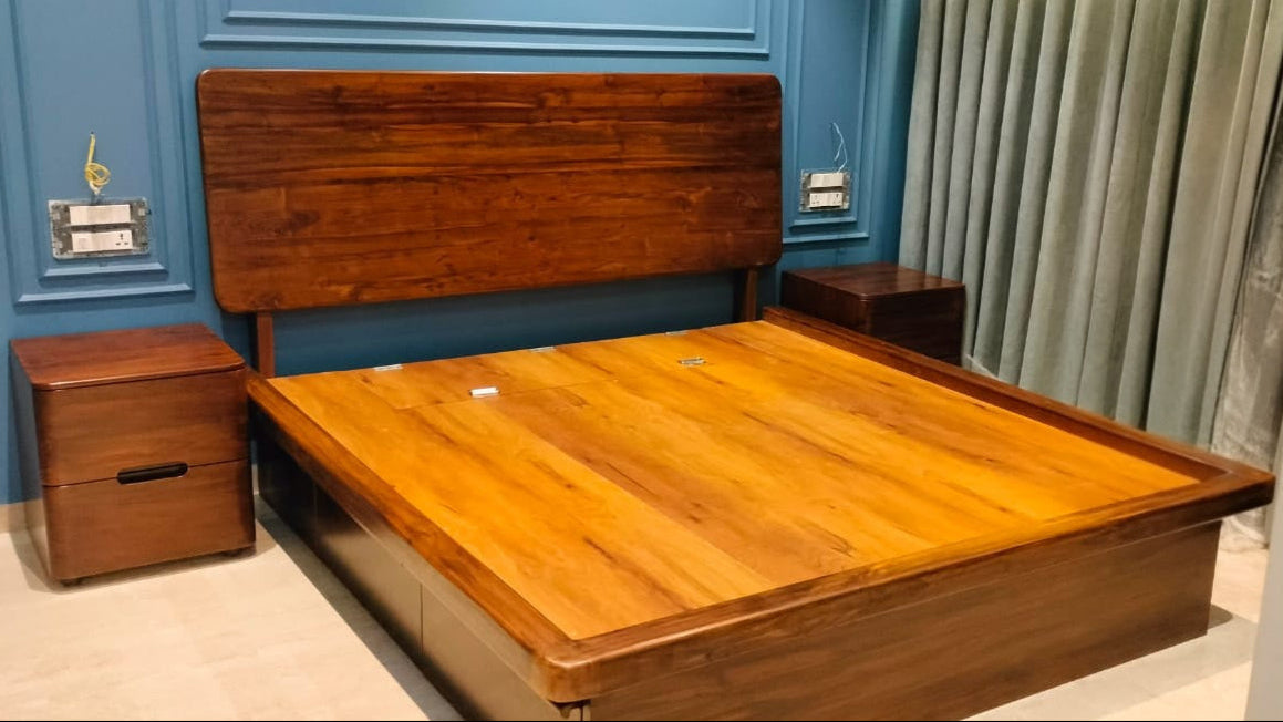 Bespoke cantilevered bed -Paryankah