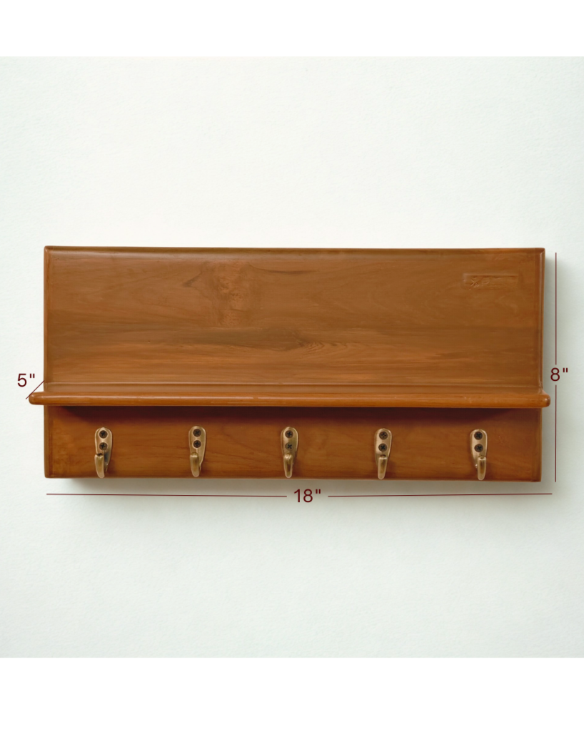 Dha - The Key holder with shelf (Teakwood)