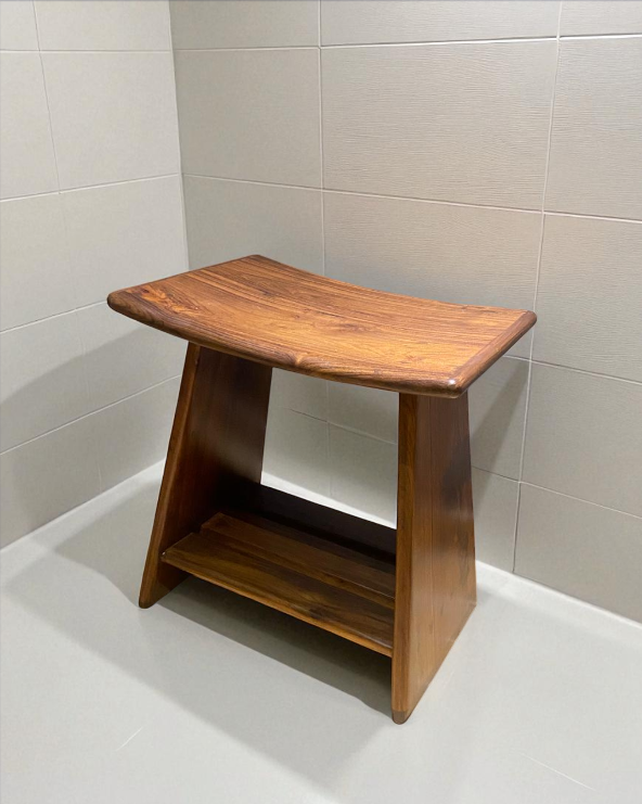 Bespoke Teakwood Shower Stool