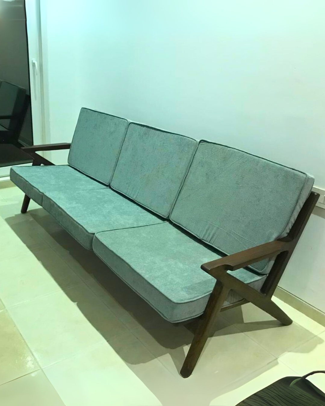 Bespoke Teakwood Retro Sofa set - 3 seater + 1 seater + 1 seater