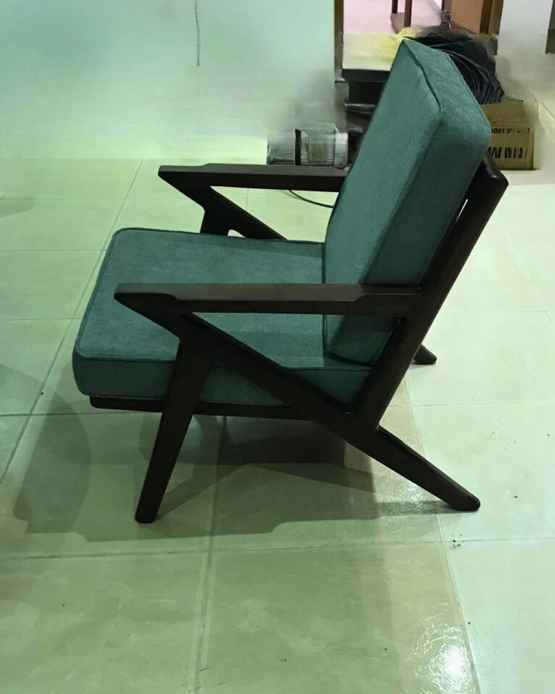Bespoke Teakwood Retro Sofa set - 3 seater + 1 seater + 1 seater