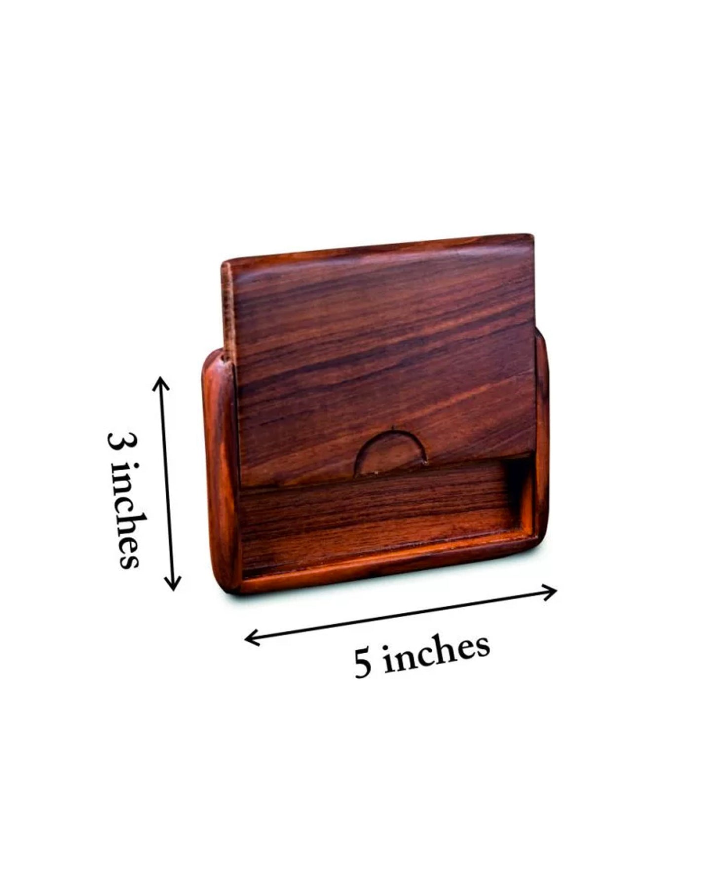 Visiting Card Slide Case Teakwood - Alaya