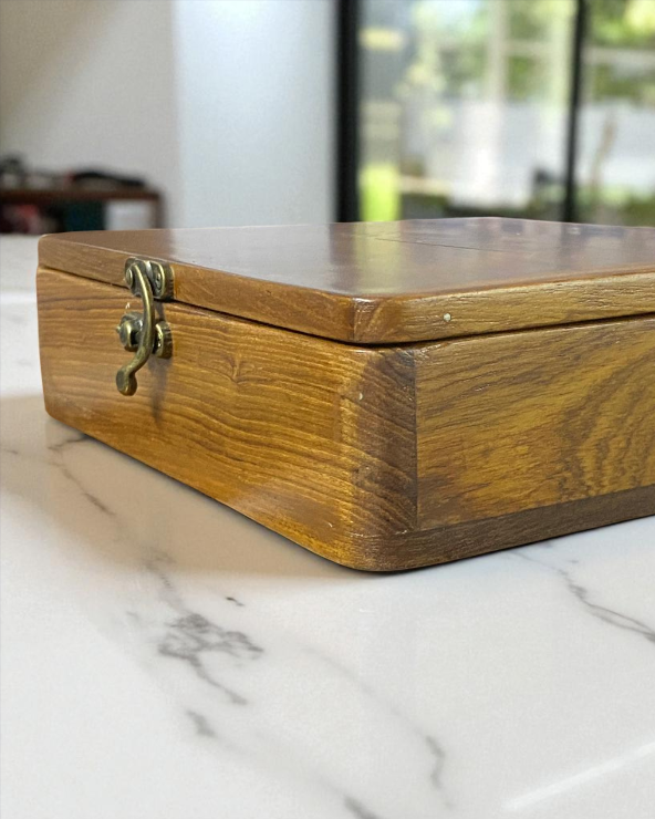 The Bespoke Teakwood Tea Bag Holder
