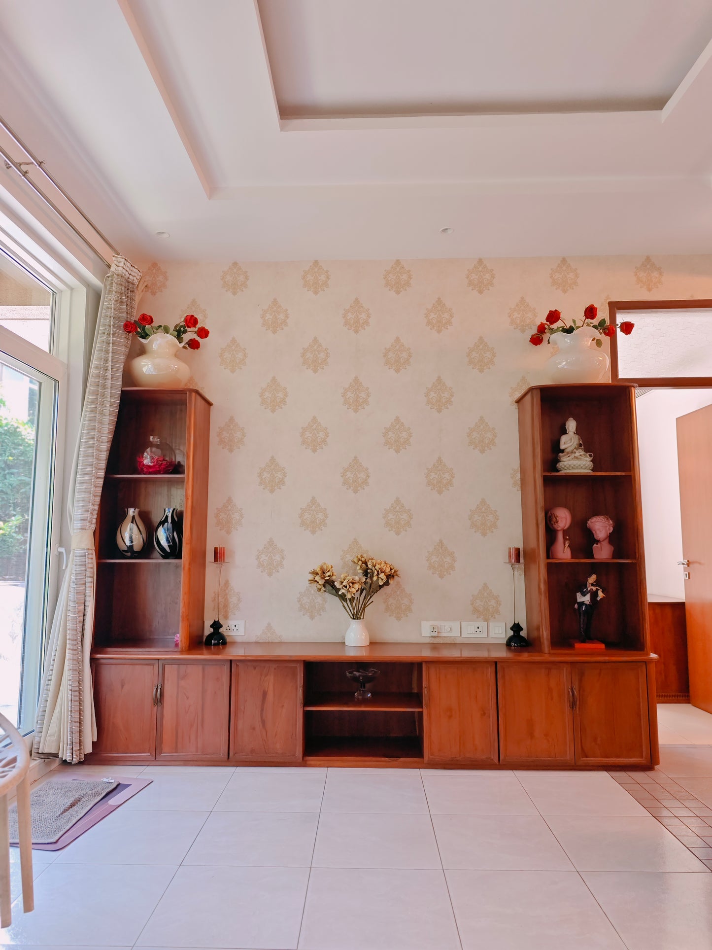 Bespoke Teakwood TV cabinet for living room