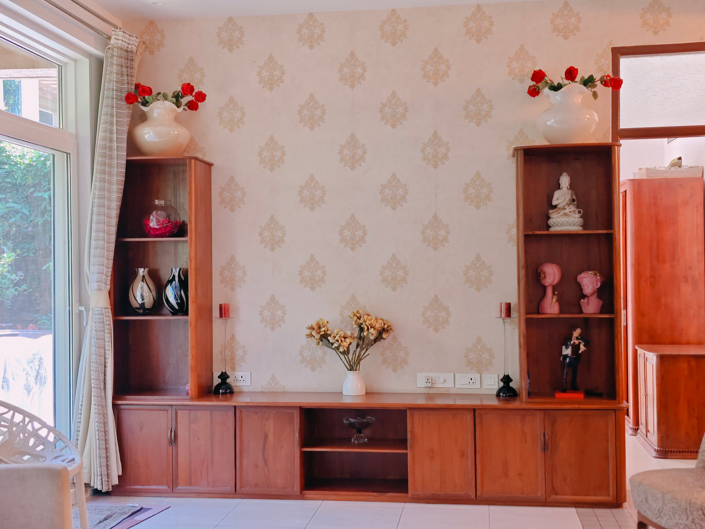 Bespoke Teakwood TV cabinet for living room