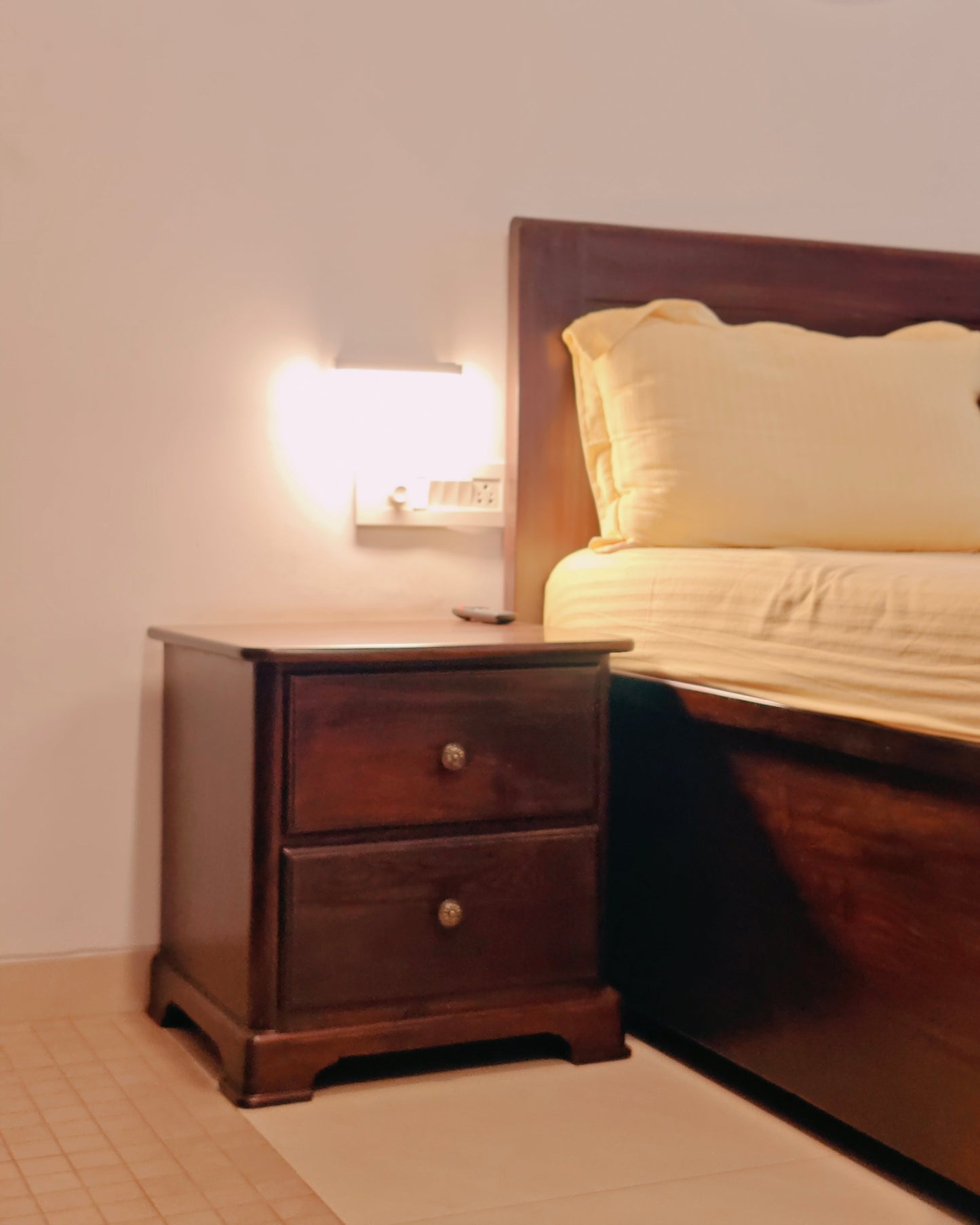 Bespoke Rusteak trademark Teakwood Bedside Tables