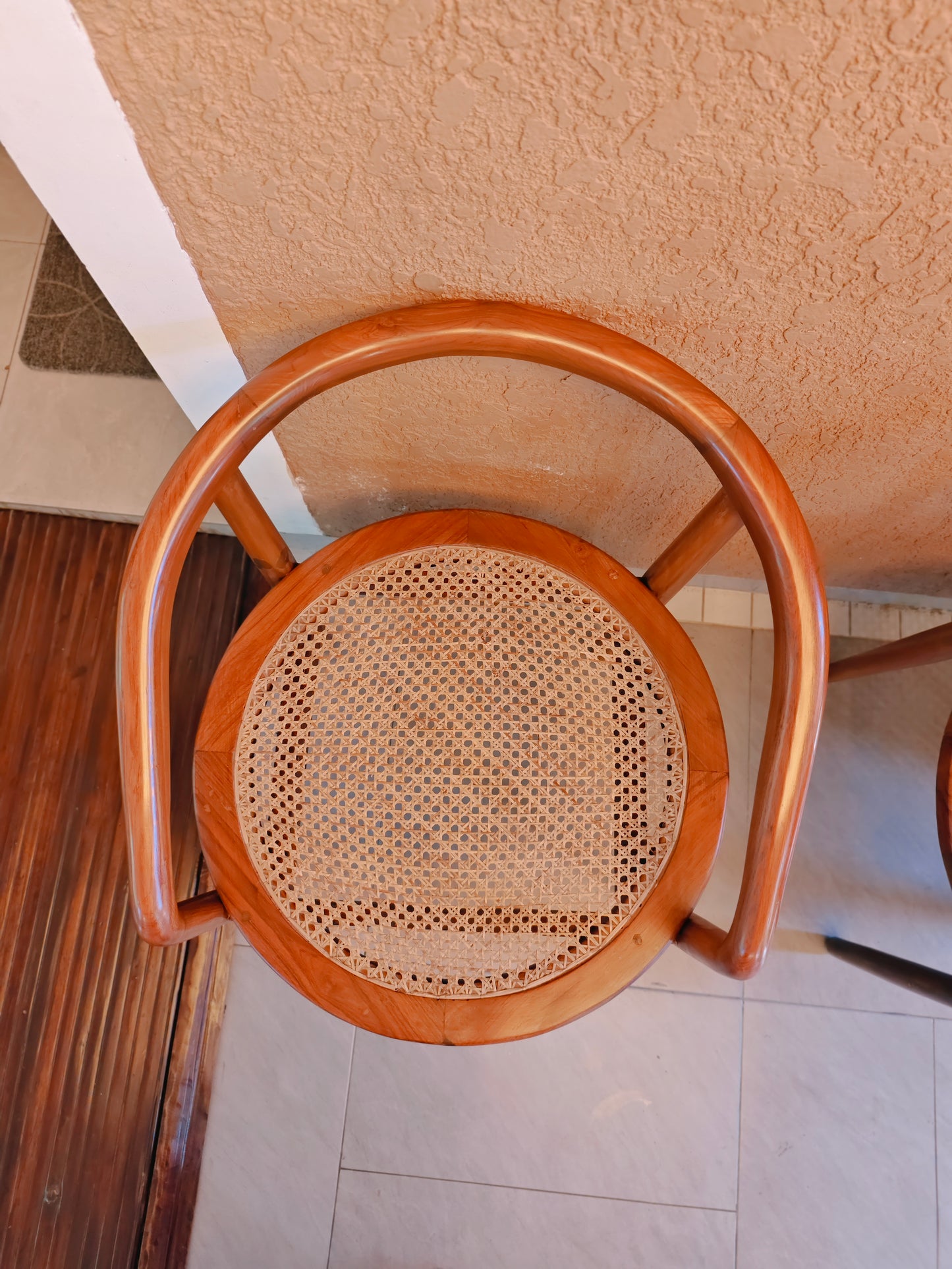 Bespoke Teakwood Rattan chair