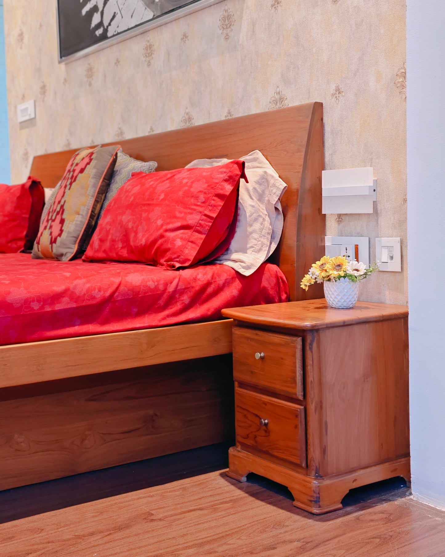 Bespoke Rusteak trademark Teakwood Bedside Tables