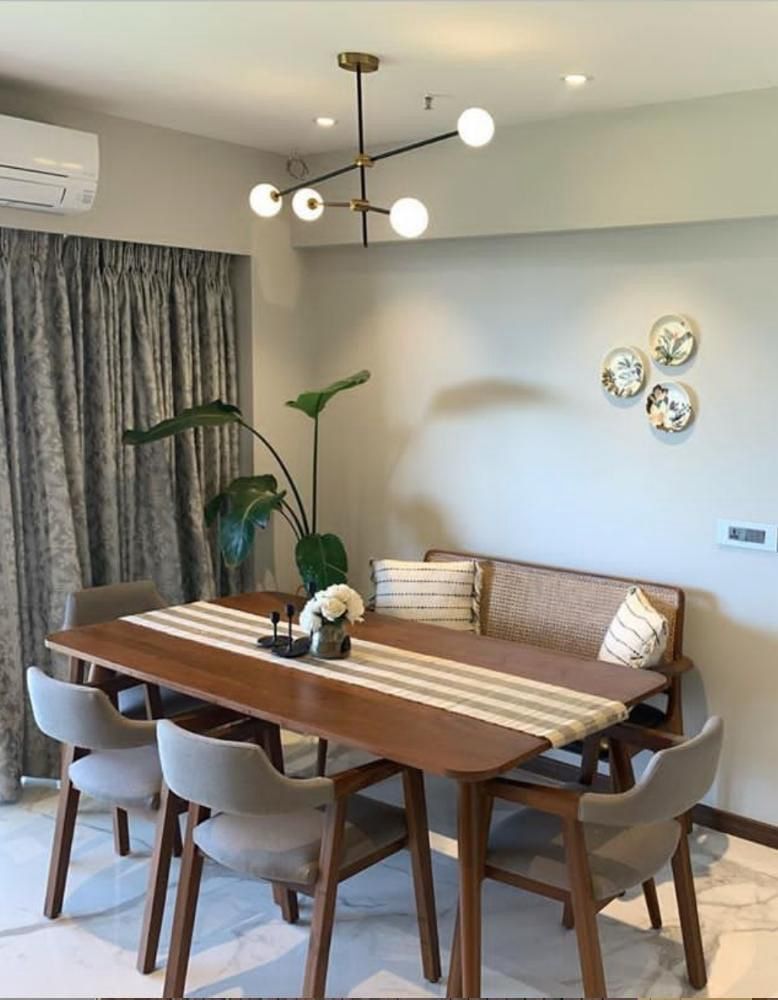 Bespoke Teakwood Dining Set with Retro Sitting