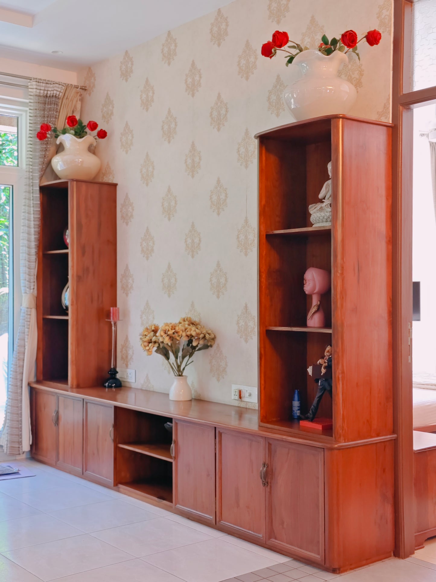 Bespoke Teakwood TV cabinet for living room