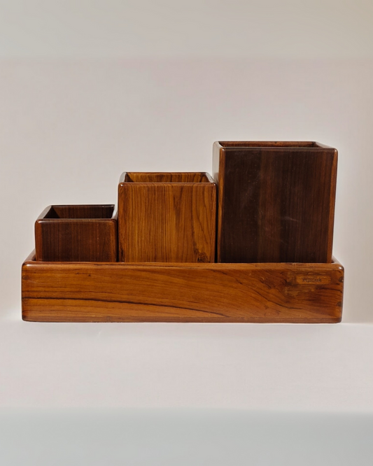 Trayah Patra - Teakwood Containers
