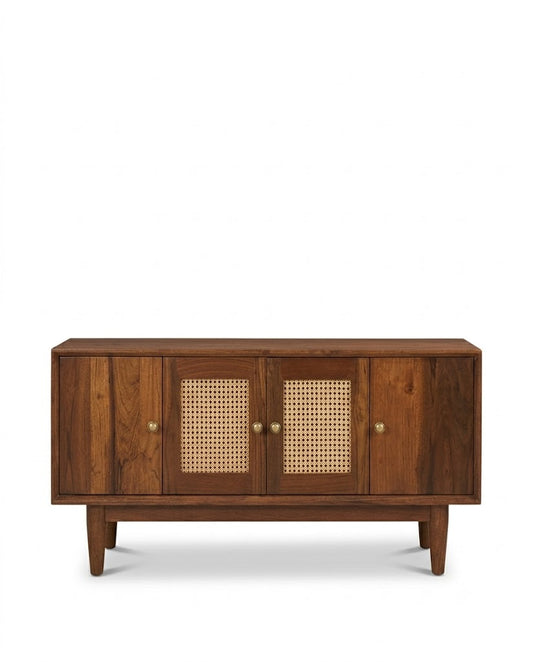 Rattan Teakwood Cabinet
