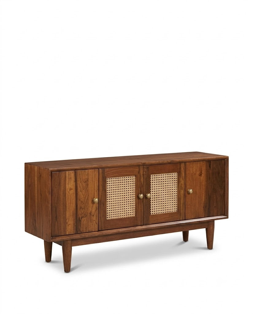 Rattan Teakwood Cabinet