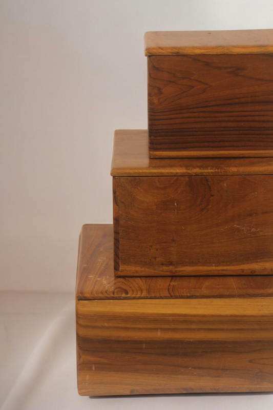 Annata - Vintage Teakwood Storage Boxes