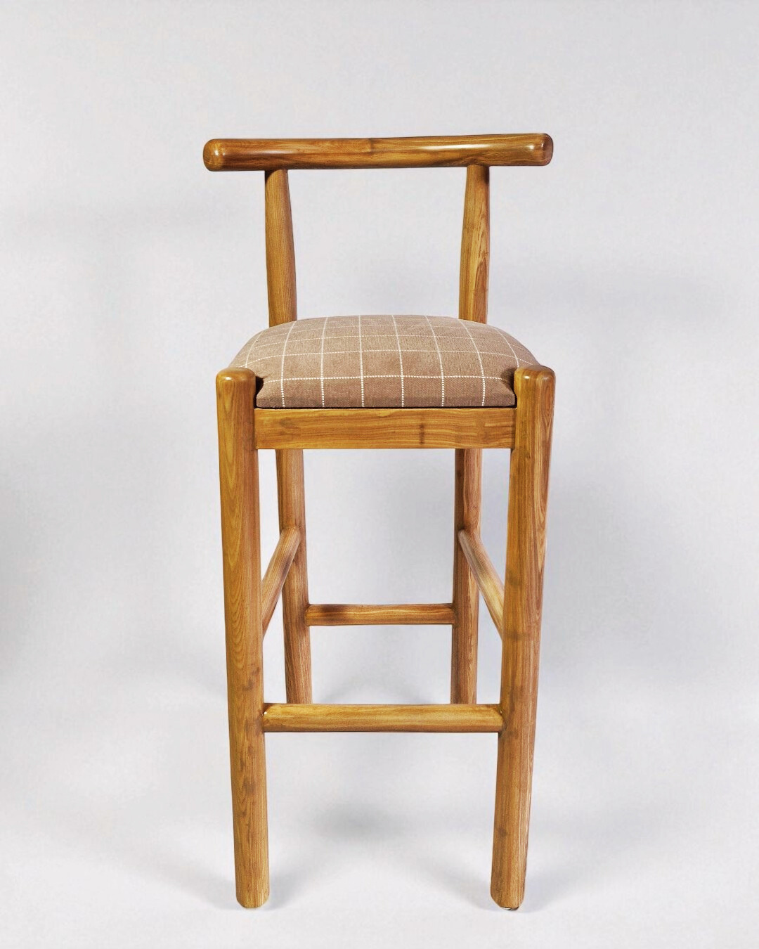 bar chair or high chair with curved back