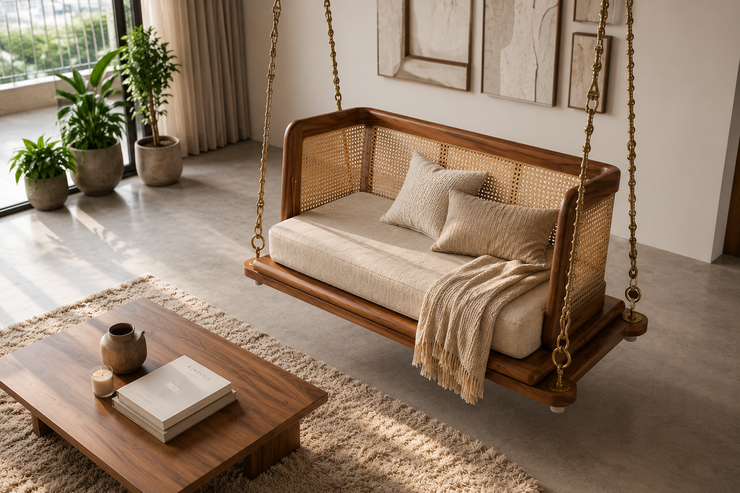 Bespoke Teakwood Reversible Swing
