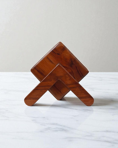 Patrika Adhar - Coaster sets with Holder (Teakwood)