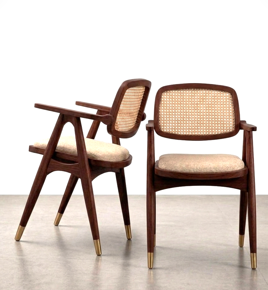 Bespoke Rattan-Back Dining Chair