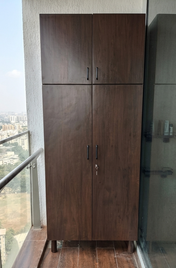 Bespoke Teakwood Balcony Storage Unit