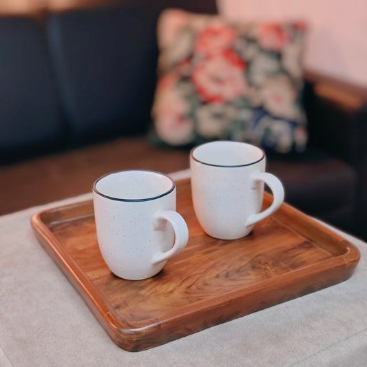 Teakwood Tray: Vara- Kaivalya