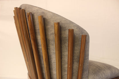 Ausira Spiked Chair: Teakwood