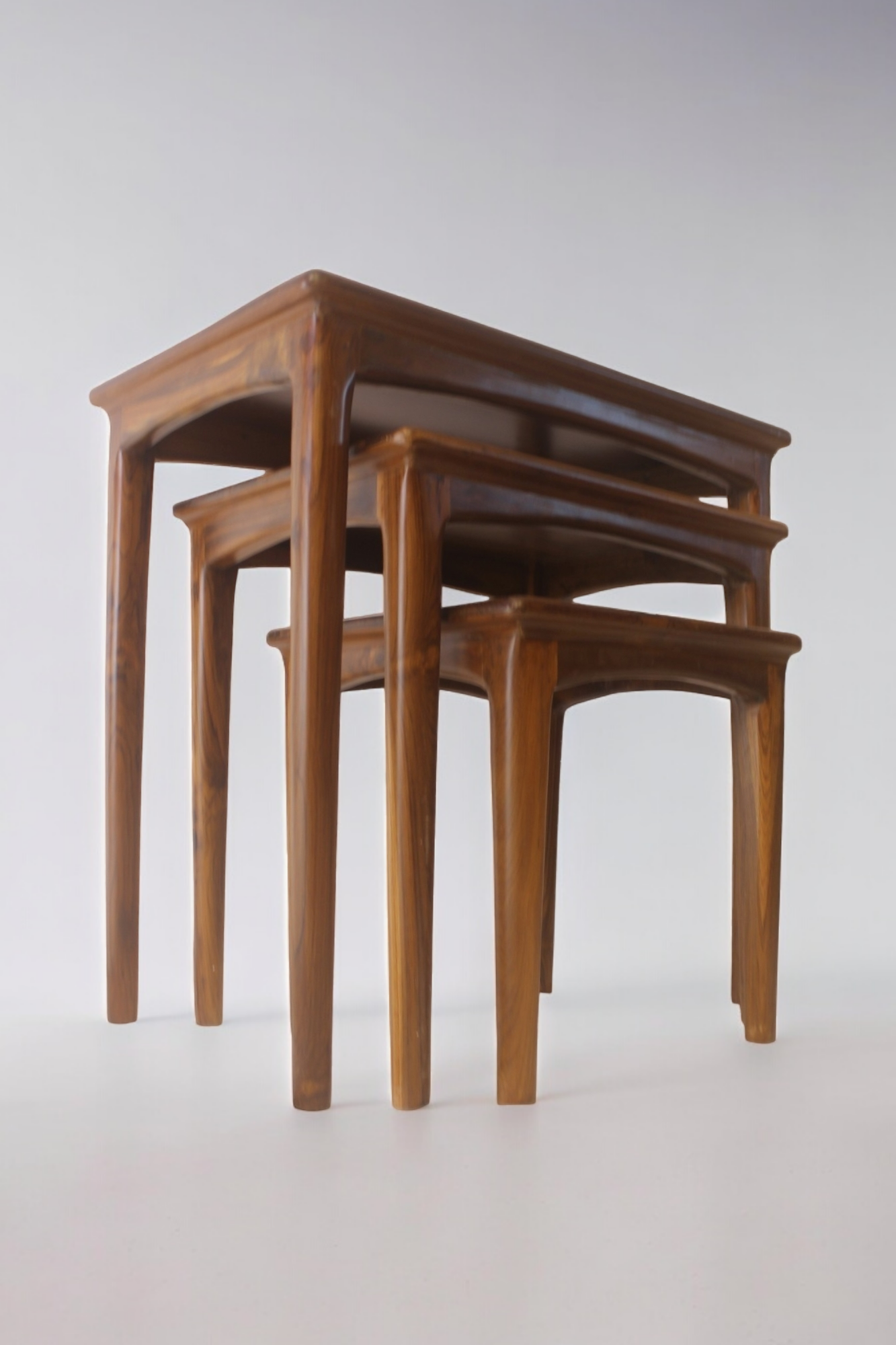 Nesting Tables, Set of 3: Teakwood