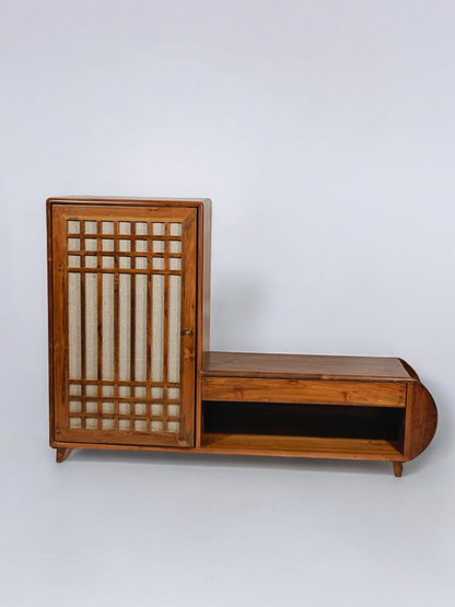 Large Teakwood Shoe console - Sandhuka