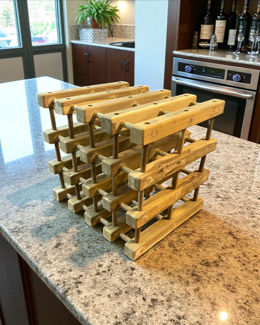 Bespoke Teakwood bottle holder