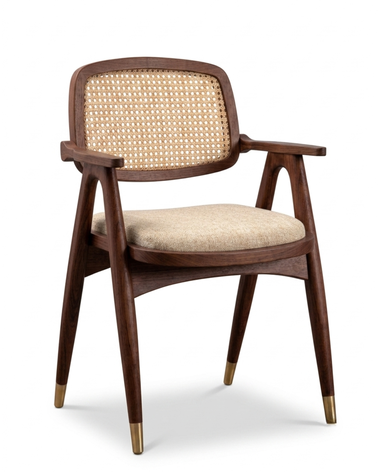 Bespoke Rattan-Back Dining Chair