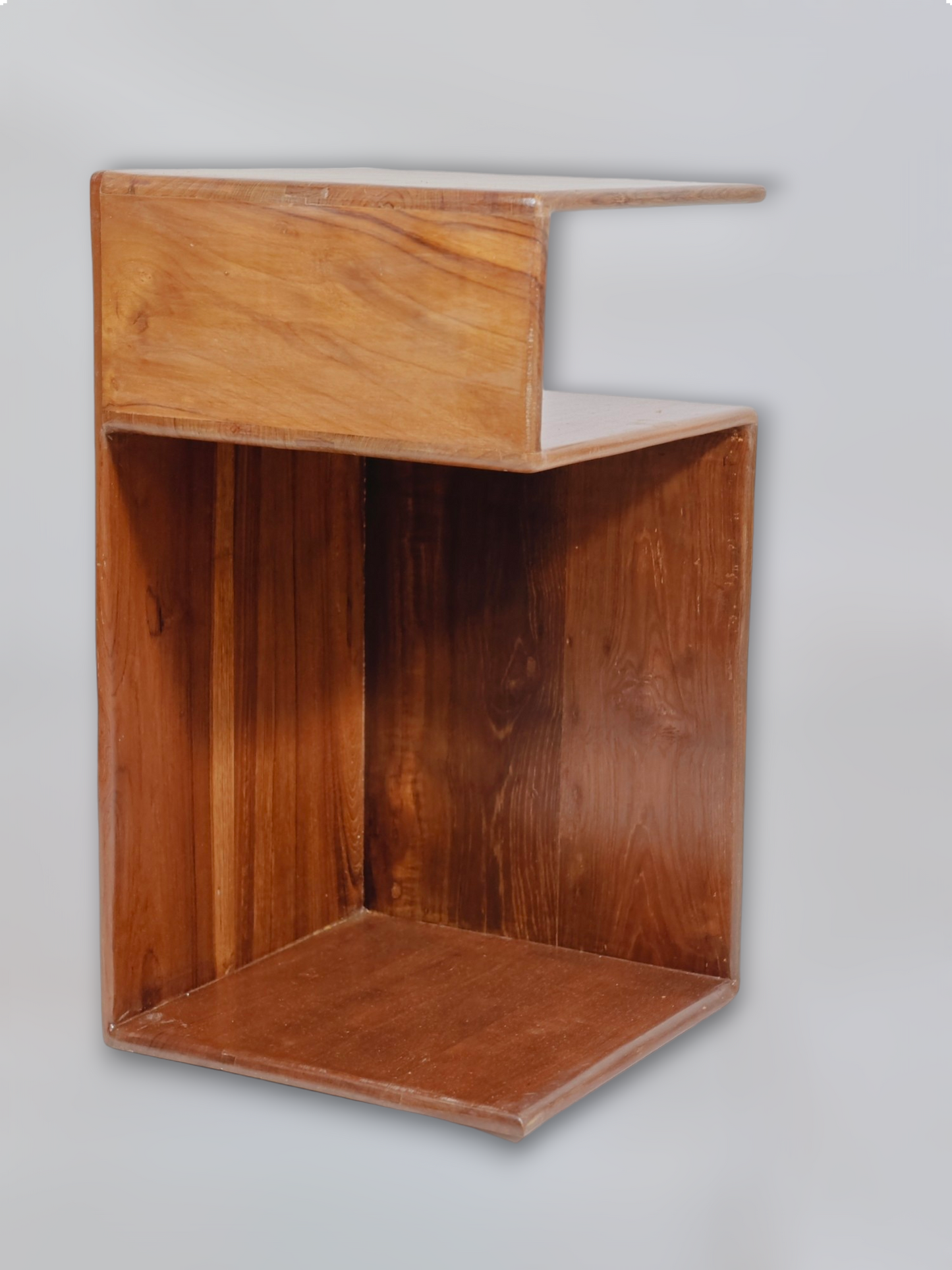 Teakwood Side Table - S shaped