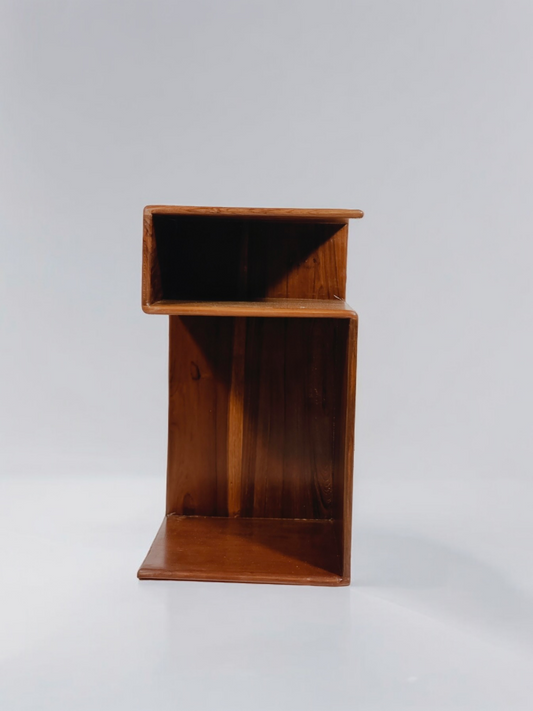 Teakwood Side Table - S shaped