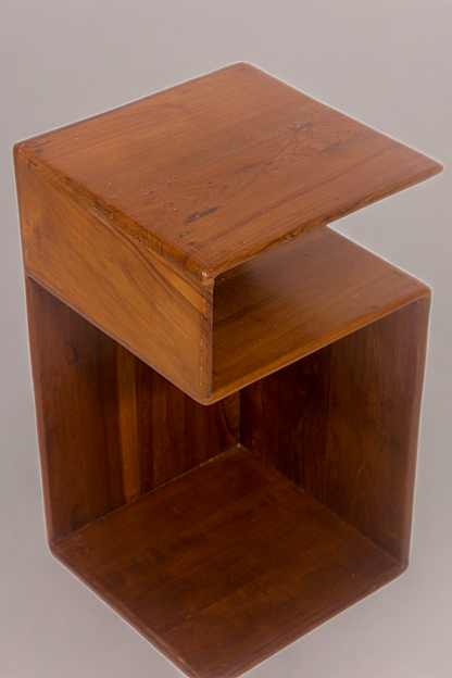 Teakwood Side Table - S shaped