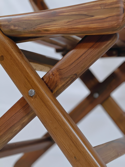 Teakwood Foldable Chair for work and dining - Namya