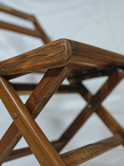 Teakwood Foldable Chair for work and dining - Namya