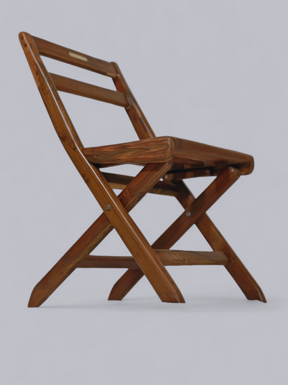 Teakwood Foldable Chair for work and dining - Namya