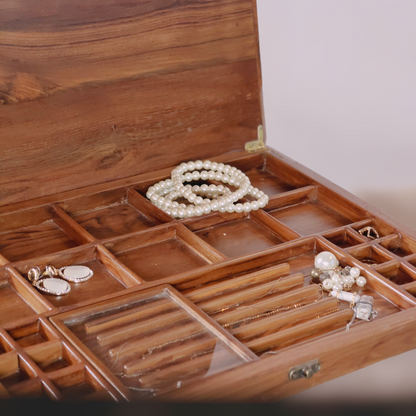 Teakwood Jewellery Box Organiser