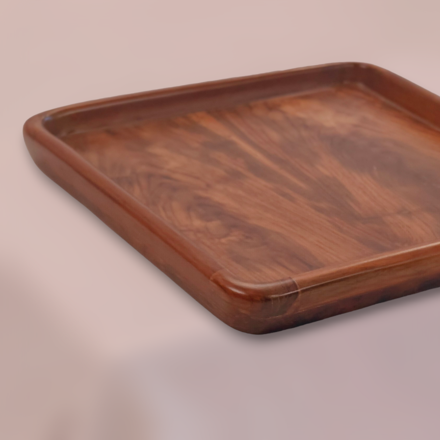 Teakwood Tray: Vara- Kaivalya