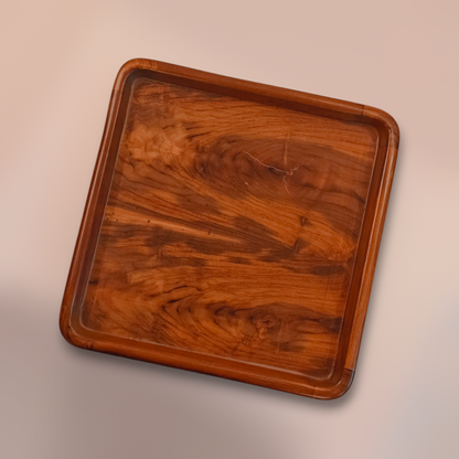 Teakwood Tray: Vara- Kaivalya