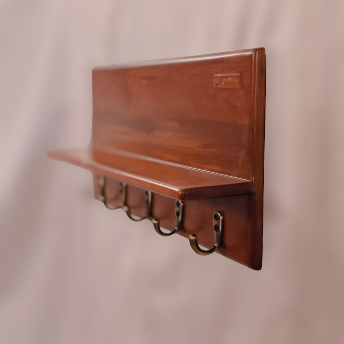 Dha - The Key holder with shelf (Teakwood)