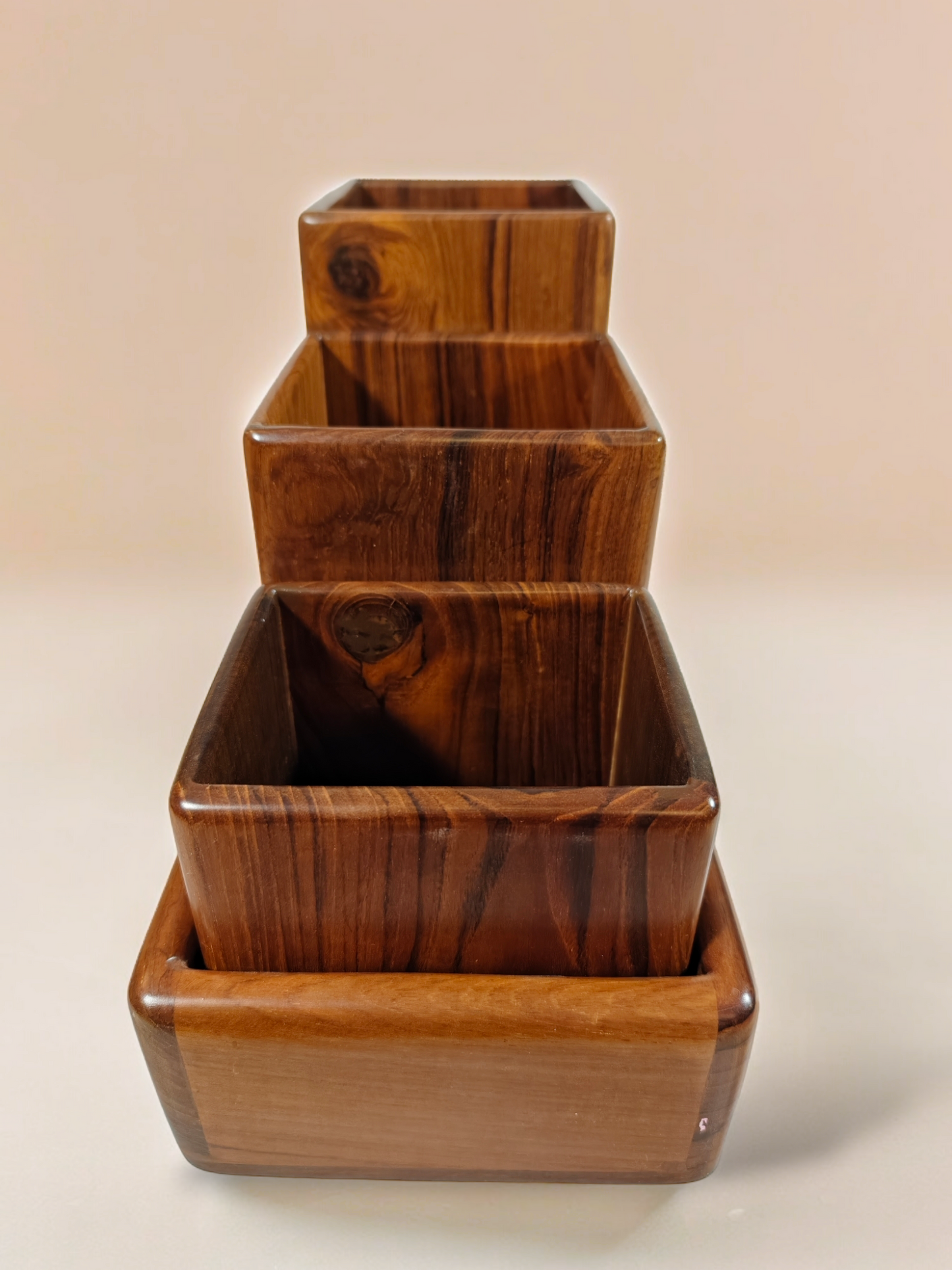 Trayah Patra - Teakwood Containers