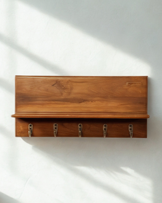 Dha - The Key holder with shelf (Teakwood)