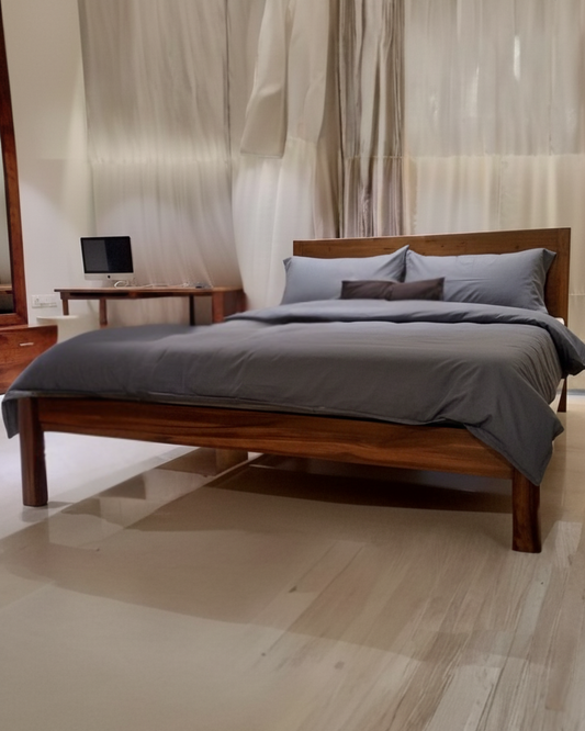 Queen size designer bed without storage