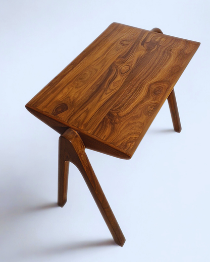 Teakwood Nesting Table-Set of 2