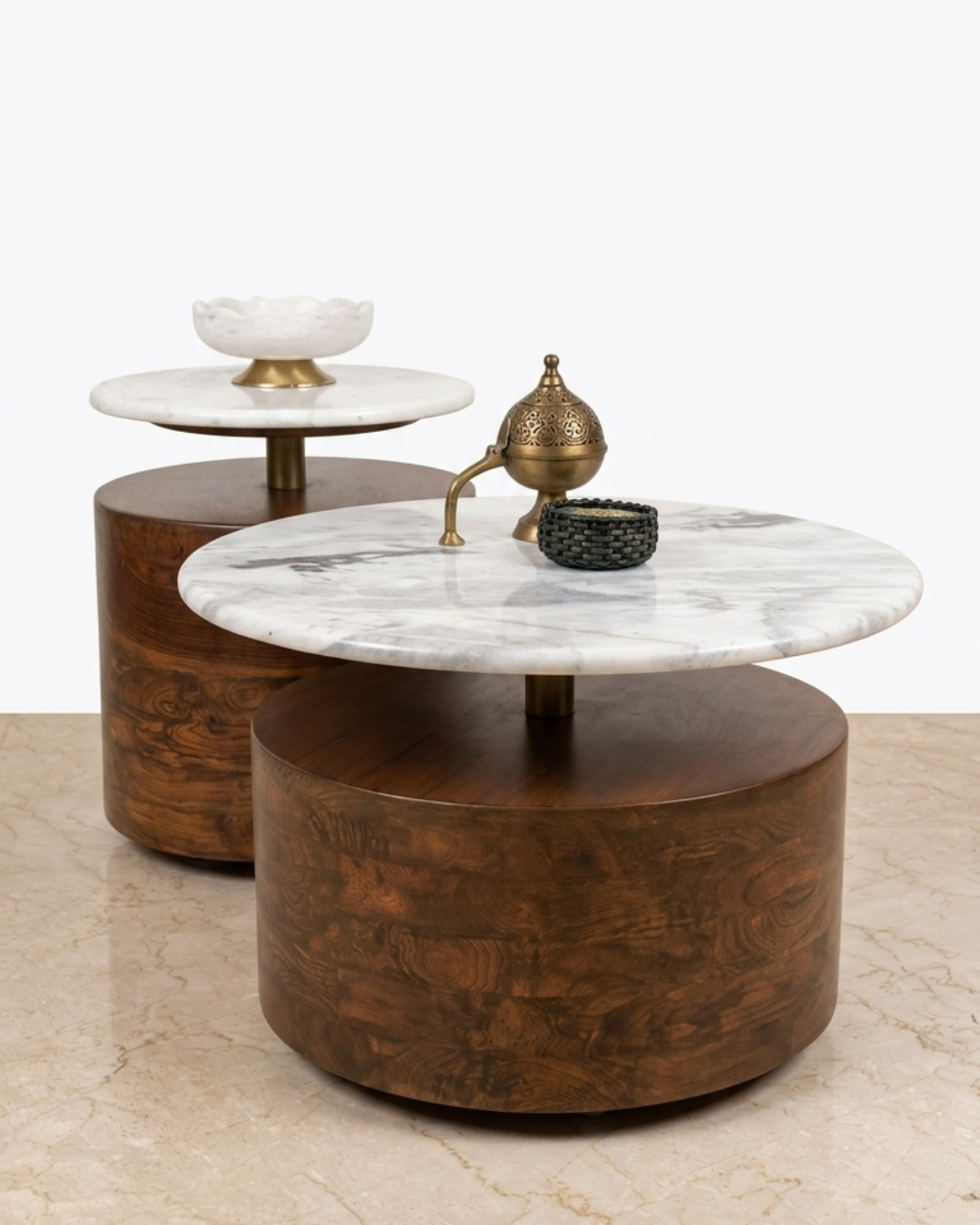 Bespoke Marble Centre Table Set