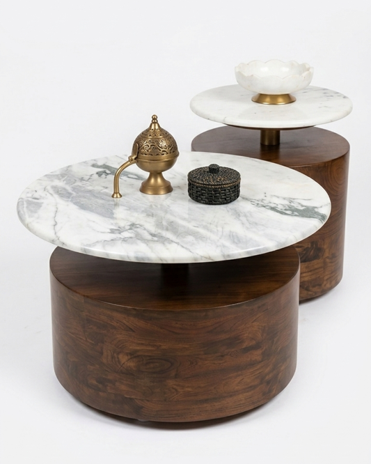 Bespoke Marble Centre Table Set