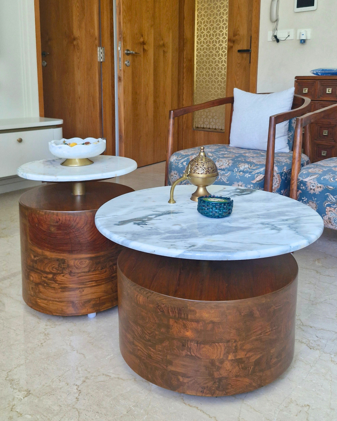 Bespoke Marble Centre Table Set